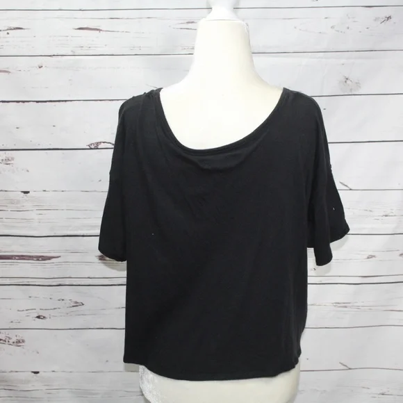 Hollister Black Crop Top Size L - Picture 5 of 6